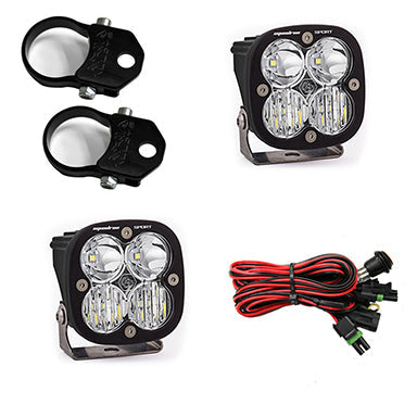 Baja Designs Squadron Sport Polaris LED Light Pods w/ 1.75in Harness/Horizontal Mounts Kit main image 0