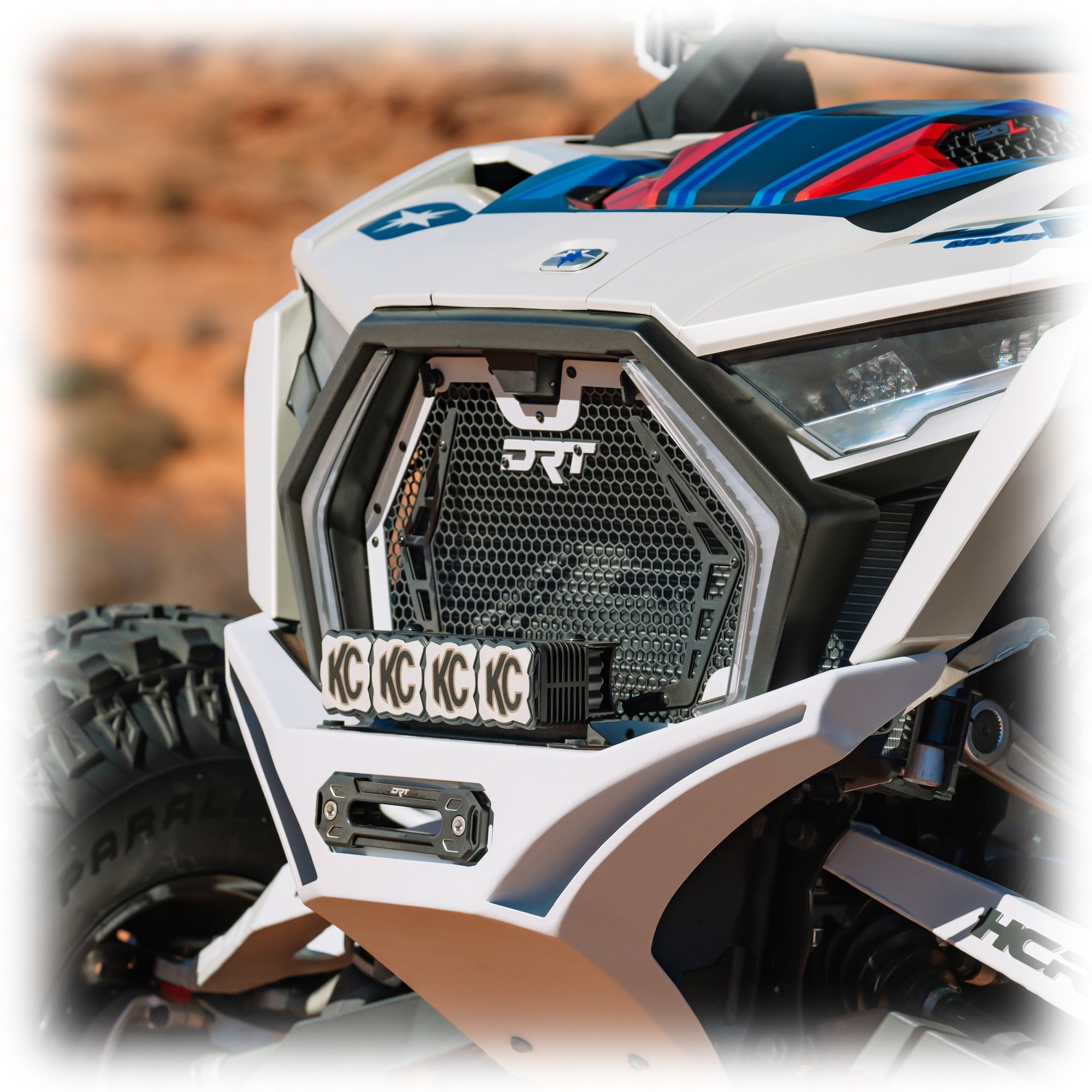 DRT Polaris RZR Pro R /Pro S/Turbo R 2022+ V2.0 Front Winch Bumper on white