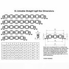 XL Linkable LED Light Bar 8 XL Clear Baja Desgins