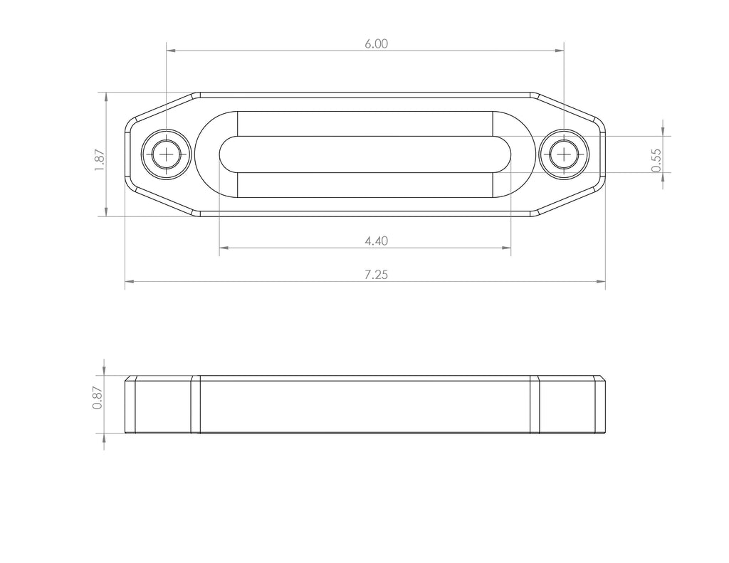 Billet Aluminum Winch Fairlead - Factory UTV