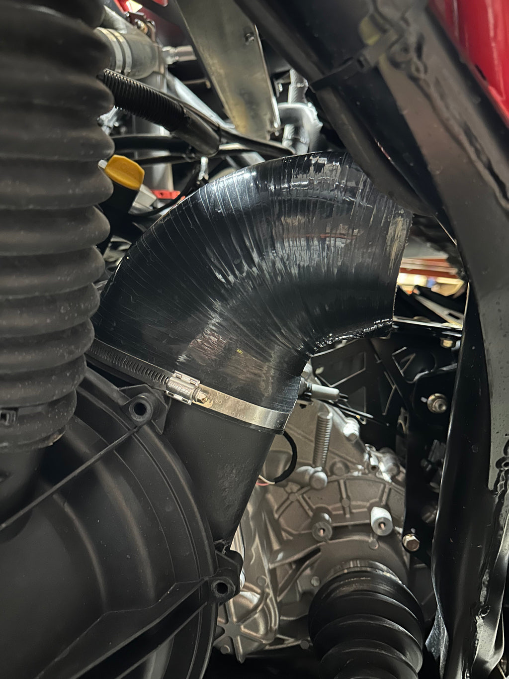 Can Am X3 CVT Exhaust Exit Hose