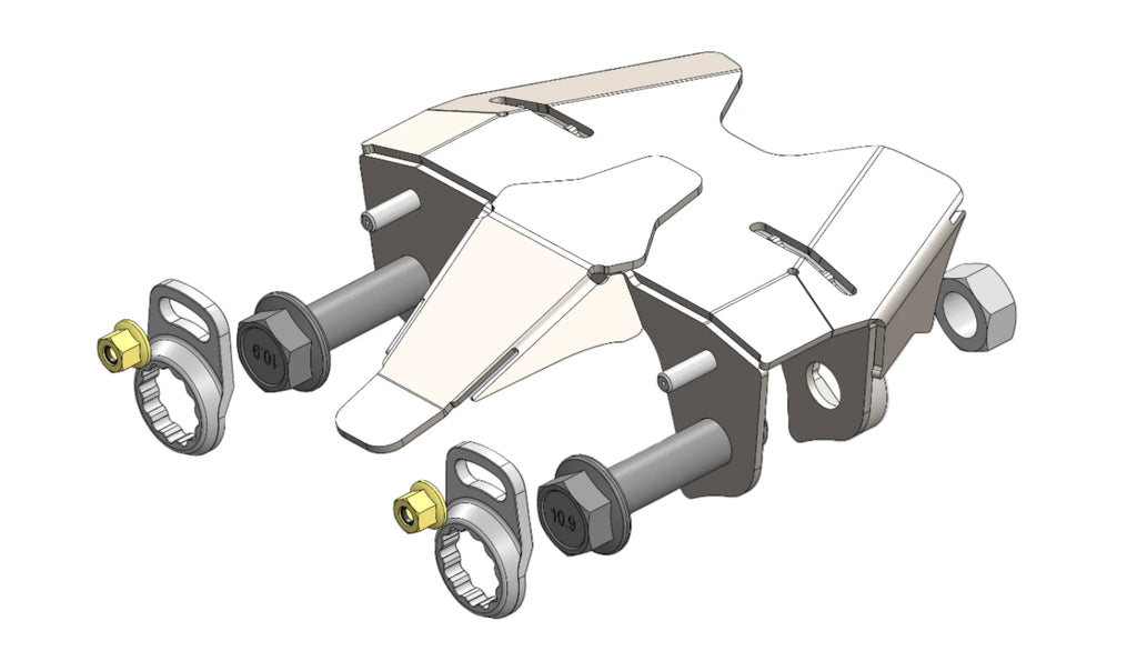Can-Am Maverick R Front Upper Shock Mount Gusset Assembly (Weld-On Kit with Bolt Retainers)